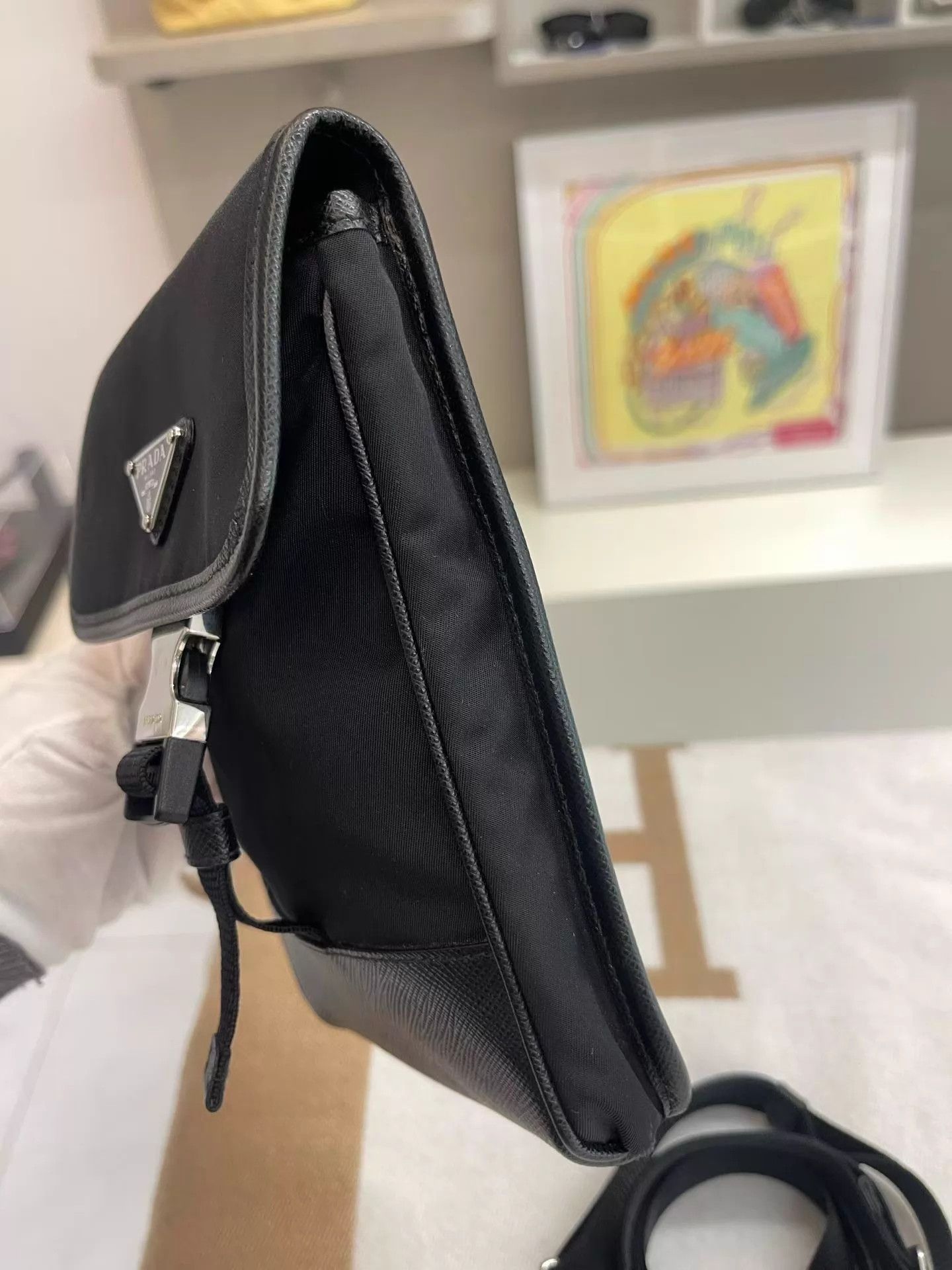 Prada PRADA Canvas Shoulder Strap Pouch Like New AH160 Size ONE SIZE - 5 Thumbnail