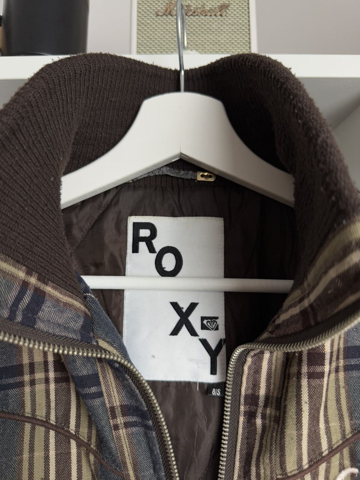 Quiksilver × Vintage Vintage y2k Quiksilver Roxy checked cropped jacket S archive Size S / US 4 / IT 40 - 3 Thumbnail