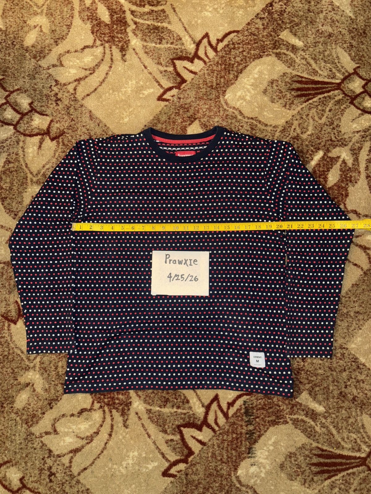 Supreme Supreme Polka Dot Long Sleeve FW09 Size US M / EU 48-50 / 2 - 3 Thumbnail