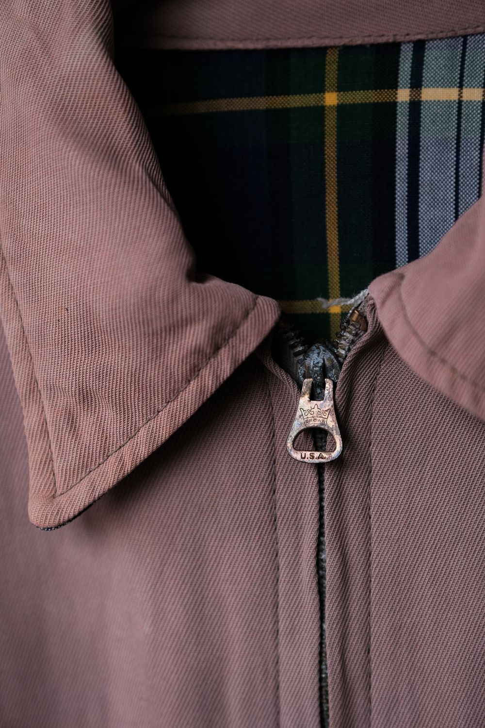 Vintage 1950’s Reversible Drizzler Style Gabardine Jacket Size US M / EU 48-50 / 2 - 3 Thumbnail