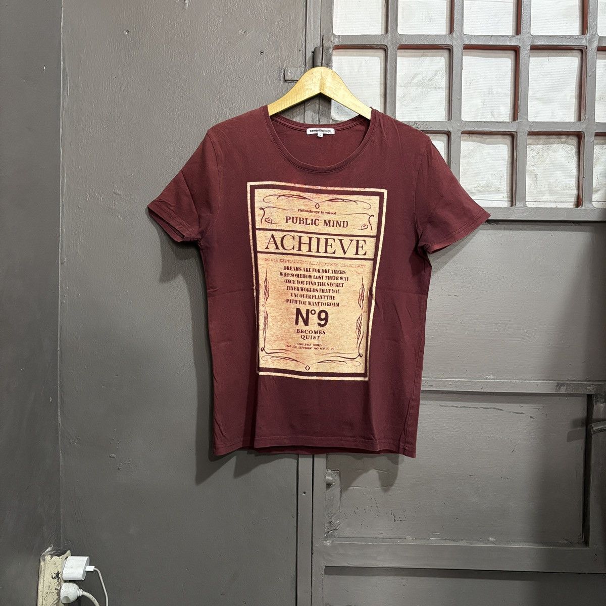 semanticdesign Semantic Design Faded Philanthropy Public Mind Quote Tee Size US L / EU 52-54 / 3 - 1 Thumbnail
