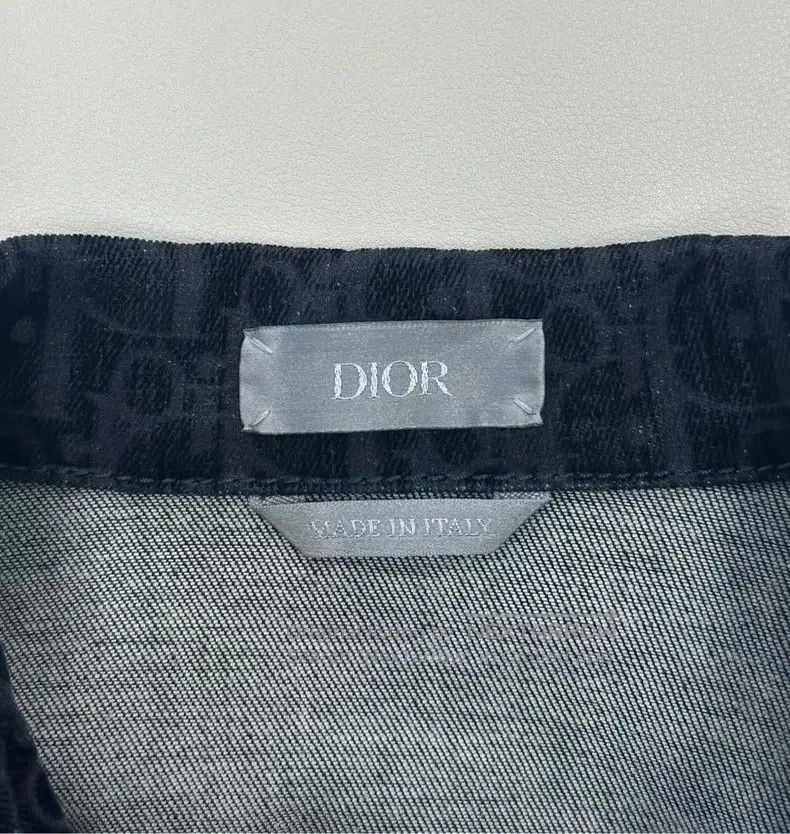 Dior Dior Black plush full-print logo shirt Size US M / EU 48-50 / 2 - 3 Thumbnail