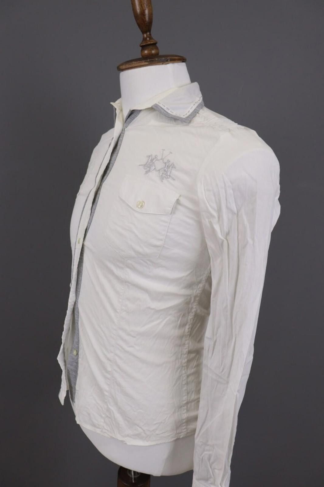 La Martina La Martina White Long Sleeve Button Down Shirt Size M Size US M / EU 48-50 / 2 - 6 Thumbnail