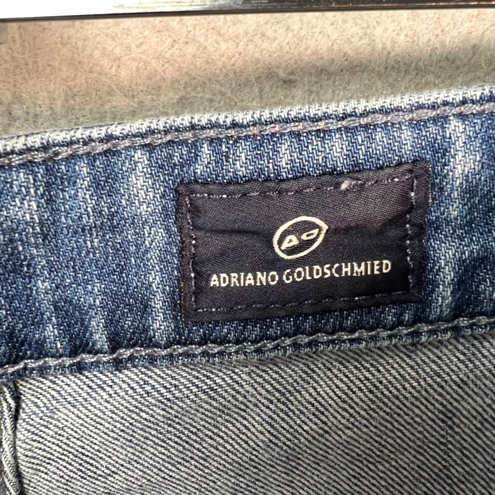 Vintage AG Adriano Goldschmied Jeans 28 Women's Distressed Light Wash 5-Pocket Denim Tapered High Rise - Blue Vintage No Size 28" / US 6 / IT 42 - 4 Thumbnail
