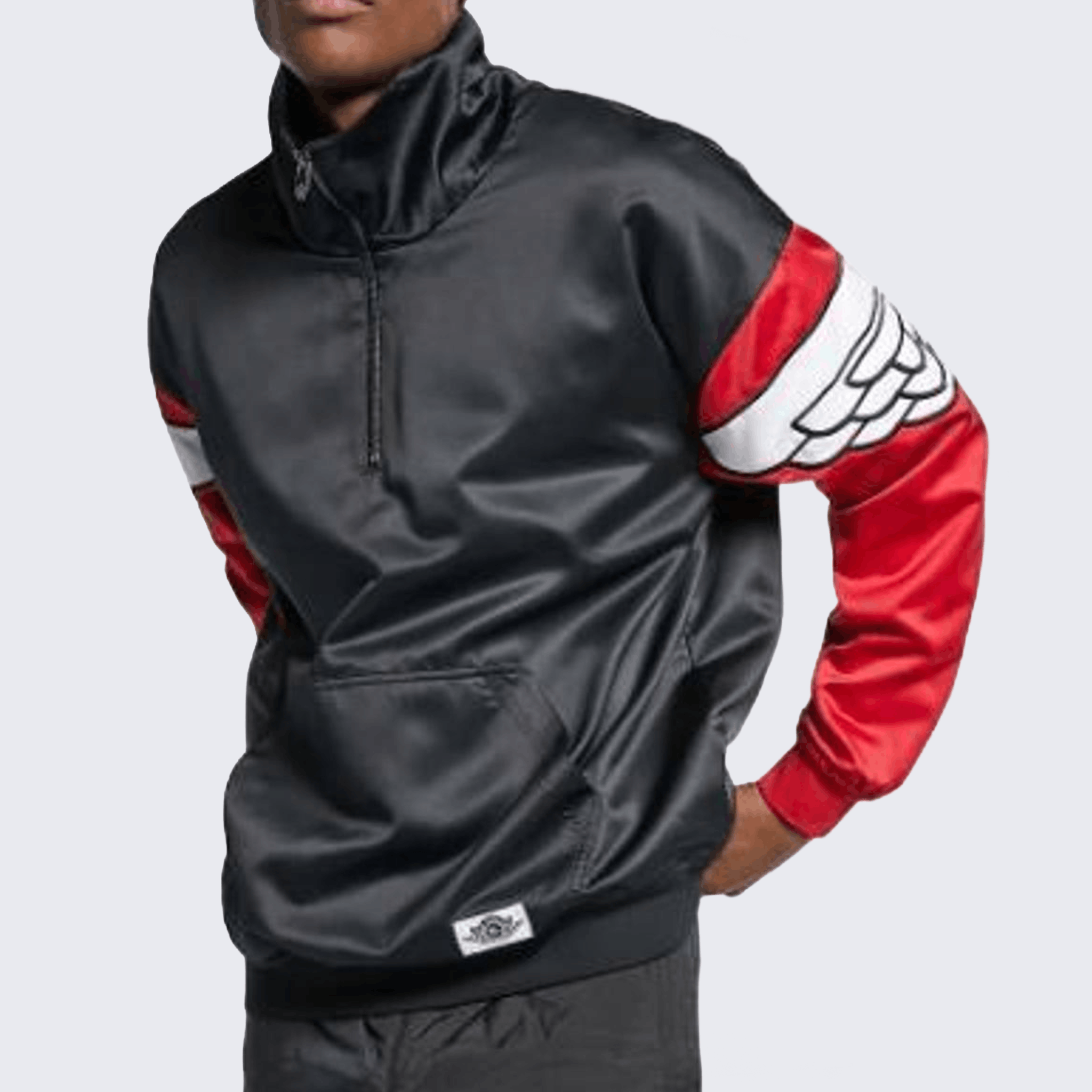 Jordan Brand Air Jordan Nike Wings Quarter Zip Basketball Track Jacket Size US L / EU 52-54 / 3 - 3 Thumbnail