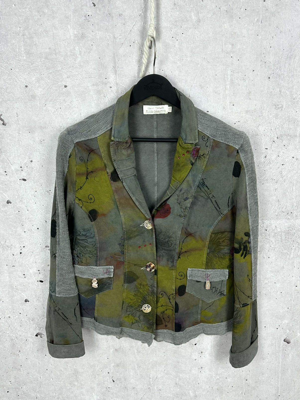 Elisa Cavaletti Elisa Cavaletti Sono Italiano Printed Long Sleeve Blazer Size M / US 6-8 / IT 42-44 - 1 Thumbnail