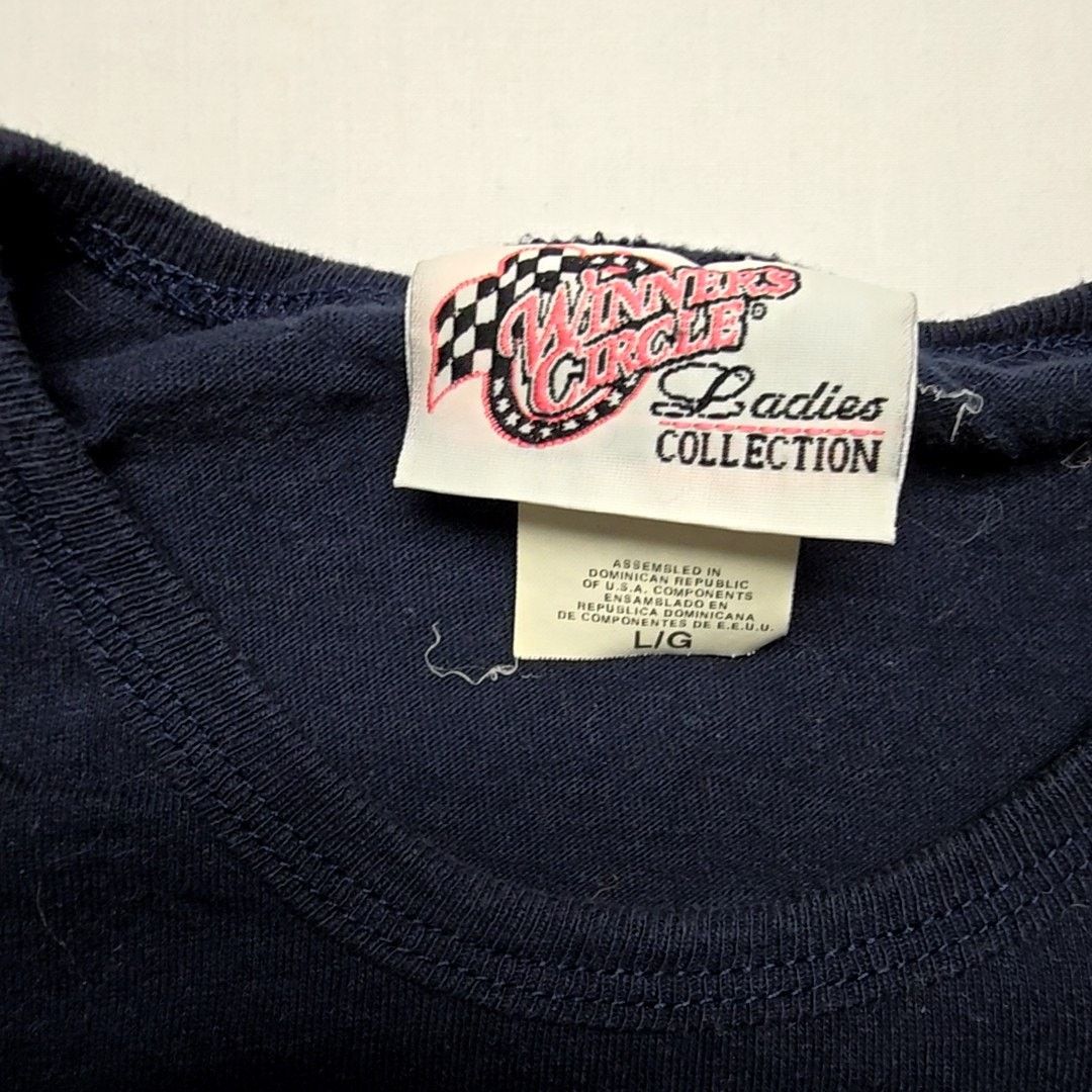 Winners Circle Vintage Johnson Racing Shirt NASCAR Graphic Blue Ladies L Size L / US 10 / IT 46 - 5 Thumbnail