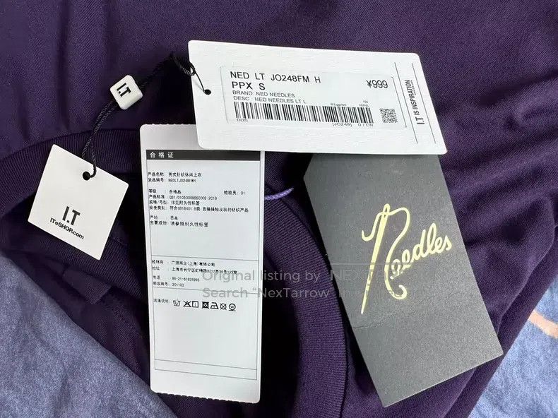 Needles Needles Butterfly embroidered long sleeve T-shirt purple Size US S / EU 44-46 / 1 - 3 Thumbnail