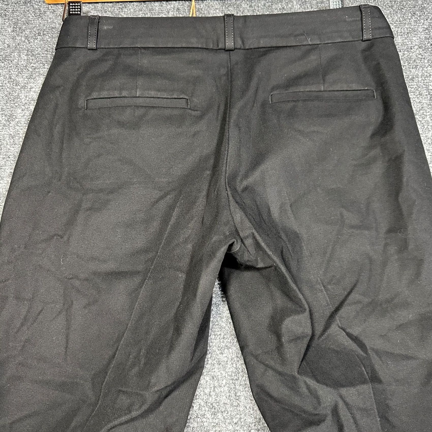 Banana Republic Banana Republic Pants Womens 4 Ryan Fit Black Cotton Stretch Pockets Straight Size 27" / US 4 / IT 40 - 8 Thumbnail