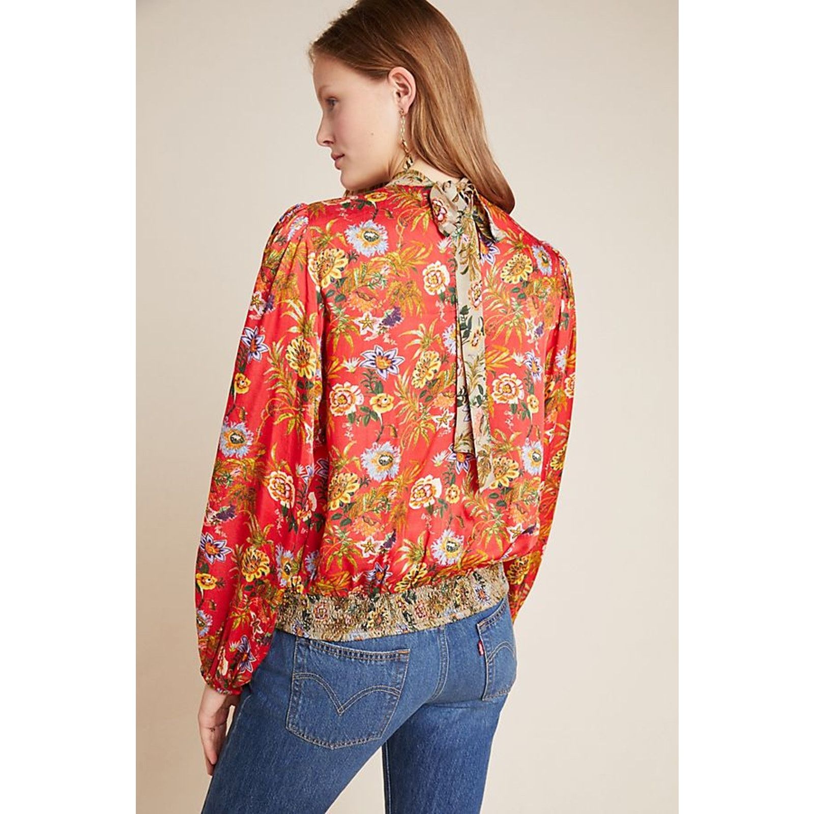 Anthropologie New Nikasha Toscana Peasant Floral Blouse by $160 X-SMALL Size XS / US 0-2 / IT 36-38 - 5 Thumbnail