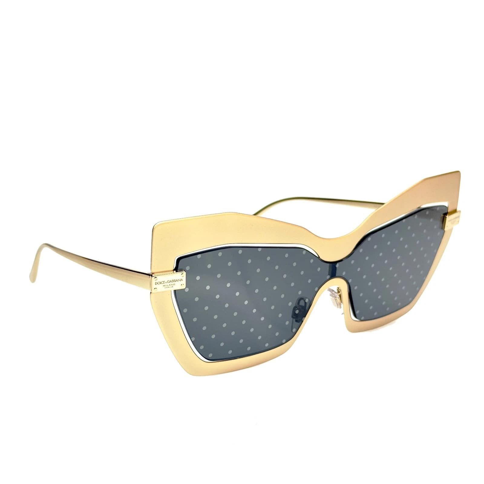 Dolce & Gabbana DOLCE & GABBANA DG2224 LOGO PLAQUE DG 2224 Gold Mirror Size ONE SIZE - 2 Thumbnail