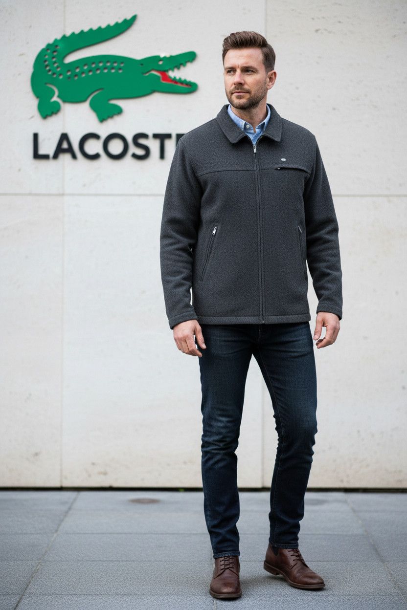Lacoste 🔥 vintage lacoste coat jacket wool patch logo Size US L / EU 52-54 / 3 - 3 Thumbnail