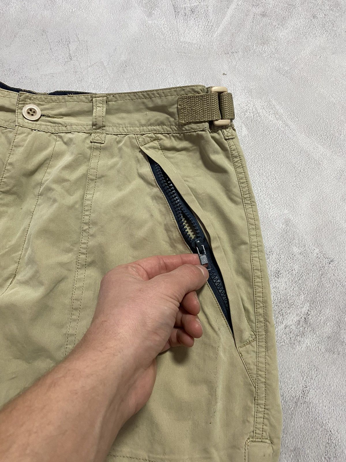Japanese Brand 🍥 Vintage FishBone Cargo Parachute Baggy Joggers cargo pants Size US 38 / EU 54 - 6 Thumbnail