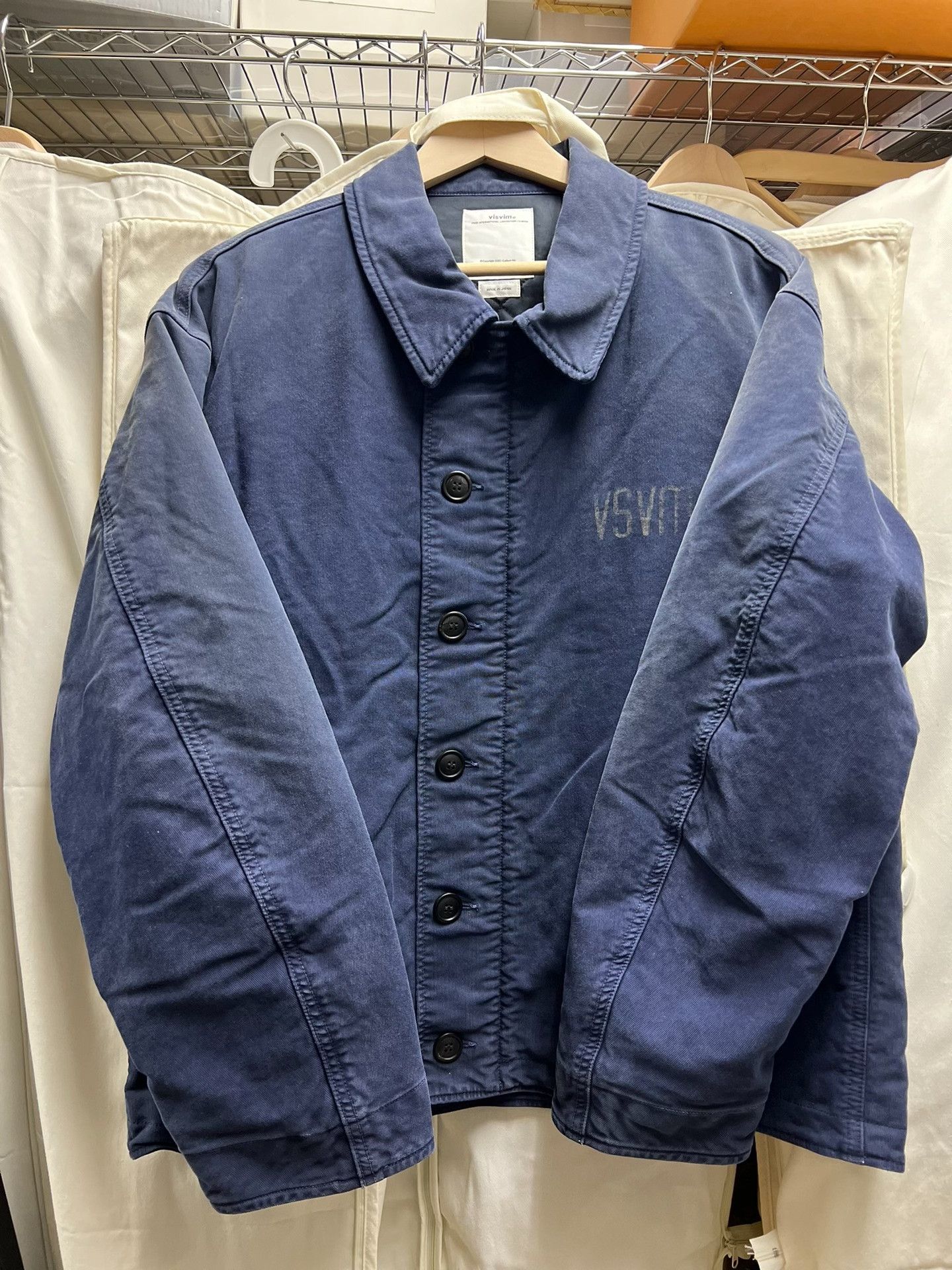 Visvim visvim deckhand light jacket in navy | Grailed