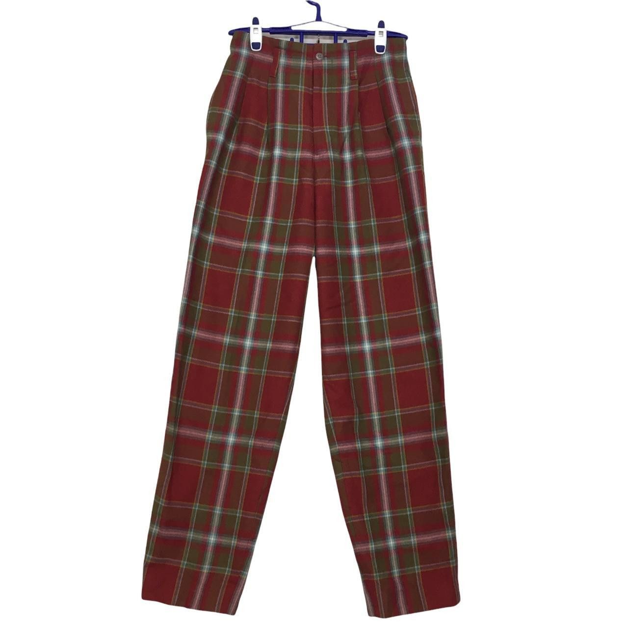 Japanese Brand Vtg Japanese Brand Comme Ca Du Mode Plaid Long Pants High Size 25" / US 0 / IT 36 - 1 Thumbnail