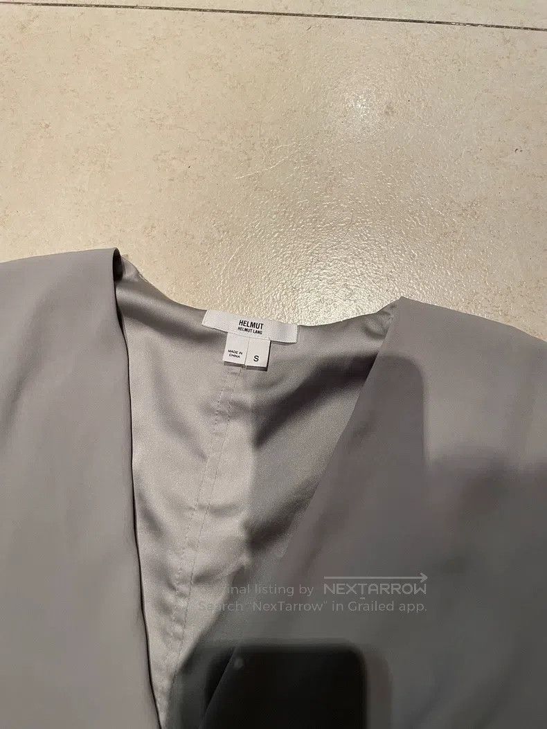 Helmut Lang Helmut Lang Light Grey Asymmetric Cowl Neck Dress Size S / US 4 / IT 40 - 5 Thumbnail