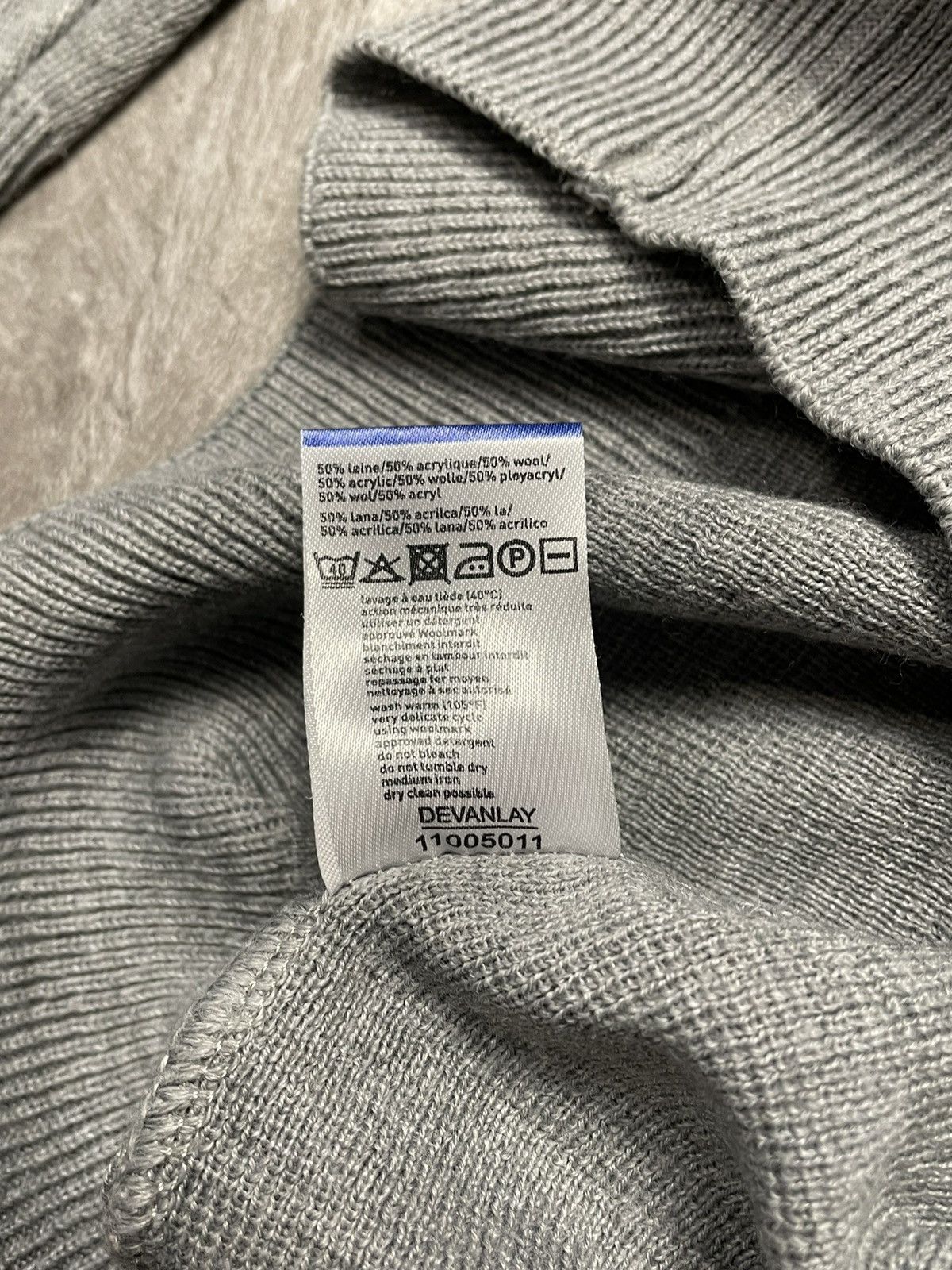 Lacoste Vintage Lacoste Chemise 90s Knit Sweater Wool Grey Y2K Size US S / EU 44-46 / 1 - 5 Thumbnail