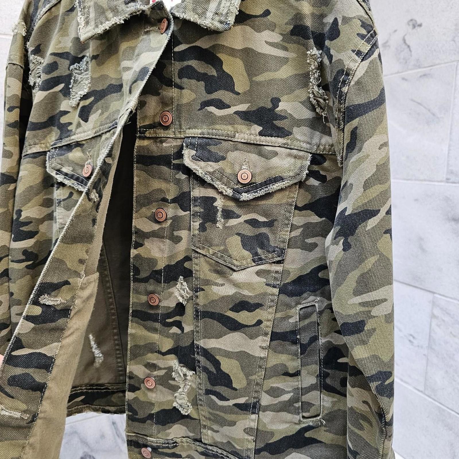 Other Women's Camo Distressed Jacket Size M / US 6-8 / IT 42-44 - 3 Thumbnail