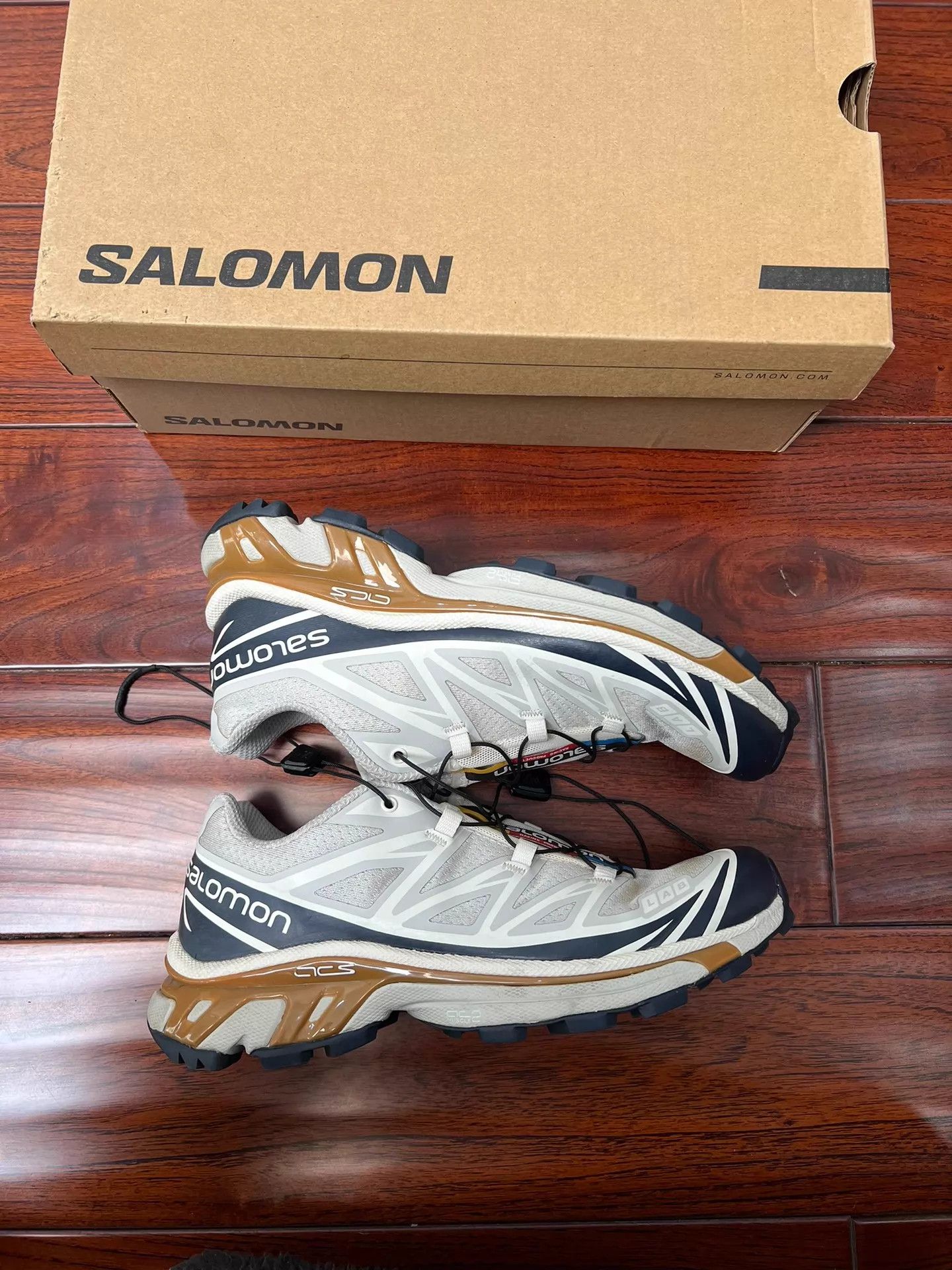 Salomon Salomon XT-6 Trail Running Shoes Orange Lightly Used 38.5 Size US 8 / IT 38 - 3 Thumbnail