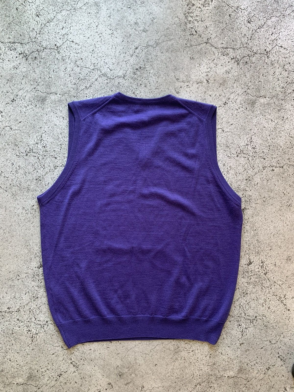 Vintage Vintage Yves Saint Laurent Knitted Vest rive gauche Y2K Size US XL / EU 56 / 4 - 8 Thumbnail