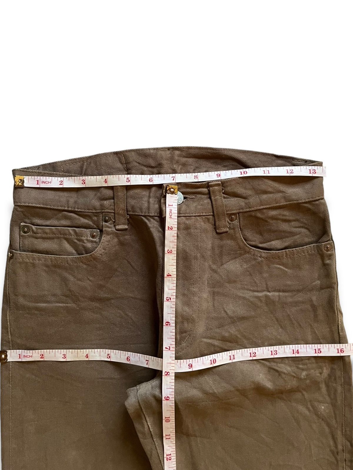 HOLLYWOOD RANCH MARKET SALES🔥Vintage Hollywood Ranch Market Selvedge Jeans Size US 27 - 12 Thumbnail