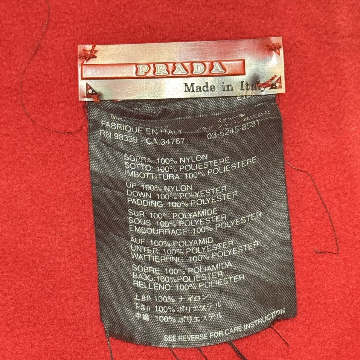 Prada Prada Muffler Scarve With Pocket Size ONE SIZE - 5 Thumbnail