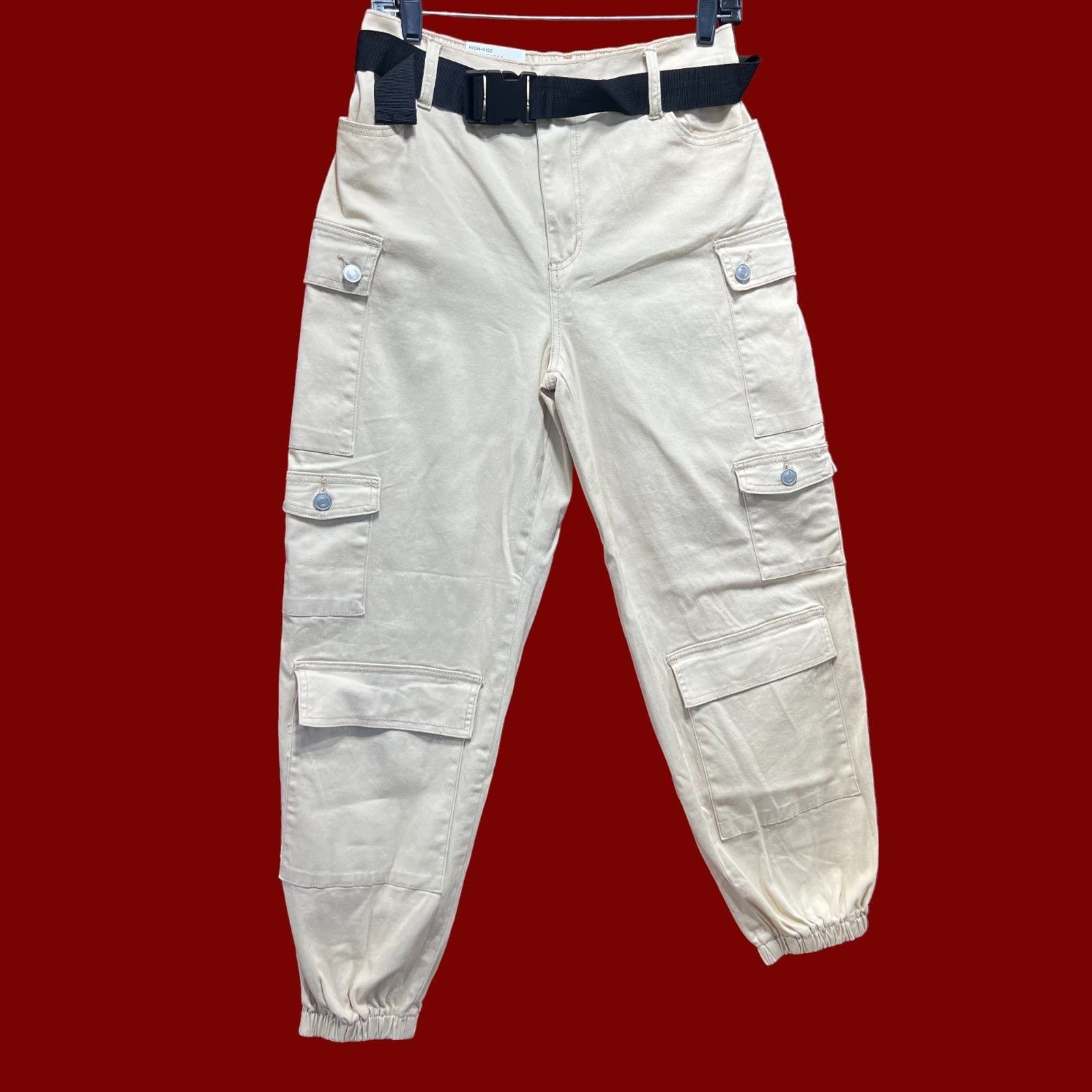 rue21 Rue 21 - Women's High-Rise Baggy Cargo Jogger - Medium Stret Size 28" / US 6 / IT 42 - 16 Thumbnail