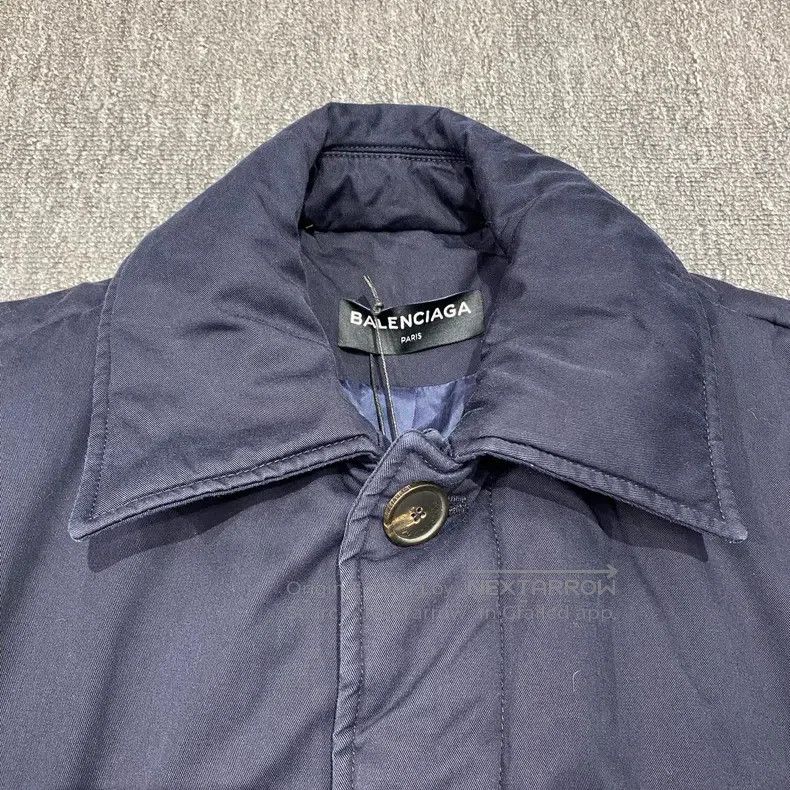 Balenciaga Balenciaga Blue Cotton Coat Jacket Size US S / EU 44-46 / 1 - 6 Thumbnail