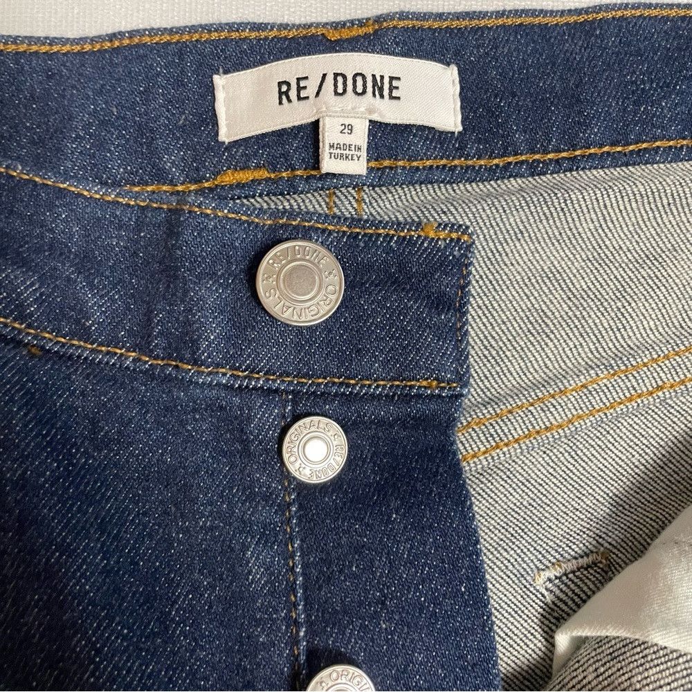 RE/DONE NWT New $307 Re/Done 90s High-Rise Straight RIGID LIKE Jean Size 29" - 9 Thumbnail