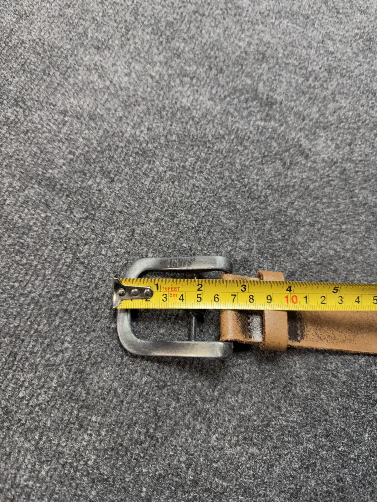 Levi's Levi’s Cowboy 00s Brown Leather Belt Classic Metal Buckle Size ONE SIZE - 12 Thumbnail