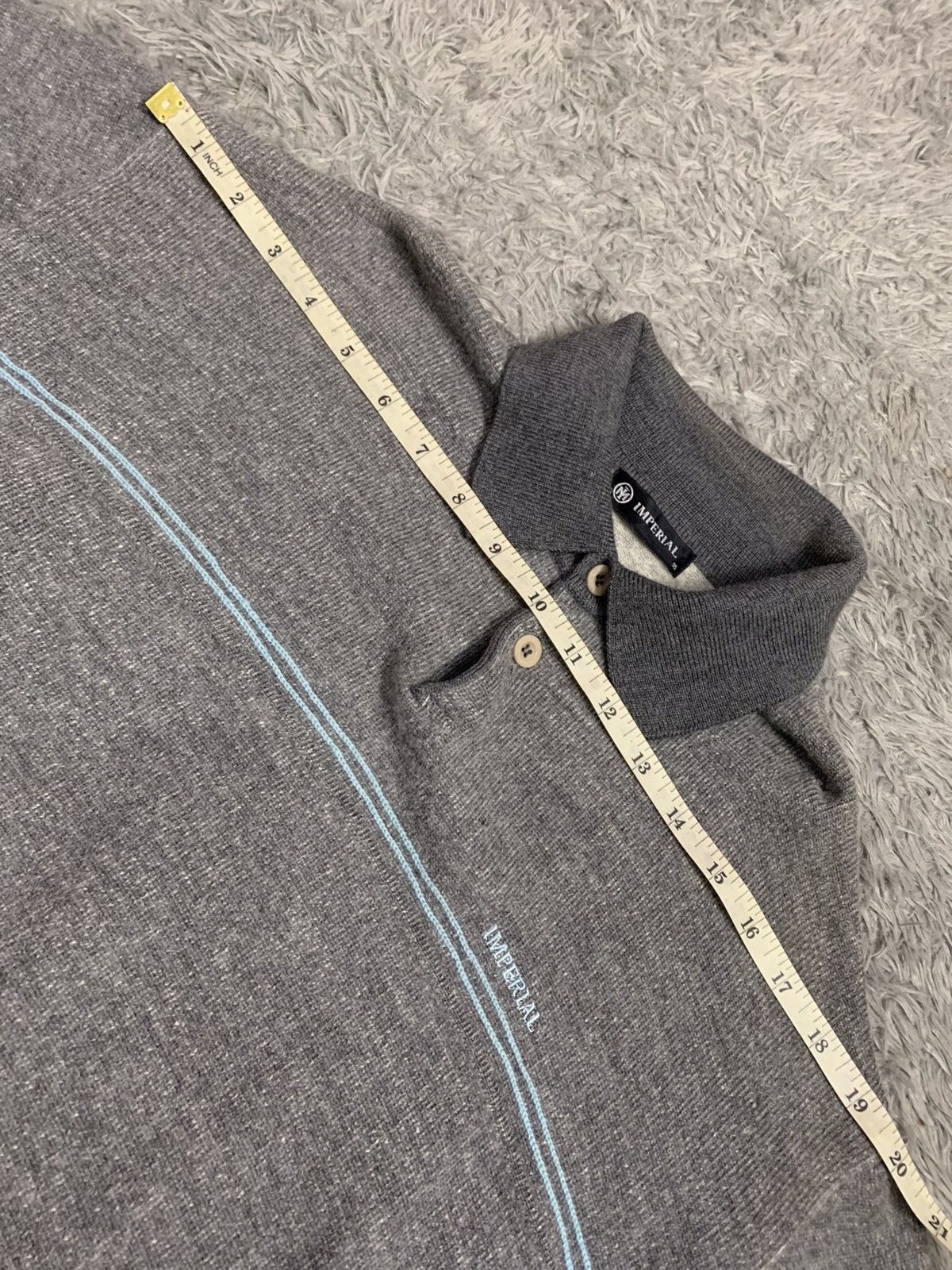 Imperial Imperial Polo Knit Sweater Size US L / EU 52-54 / 3 - 10 Thumbnail