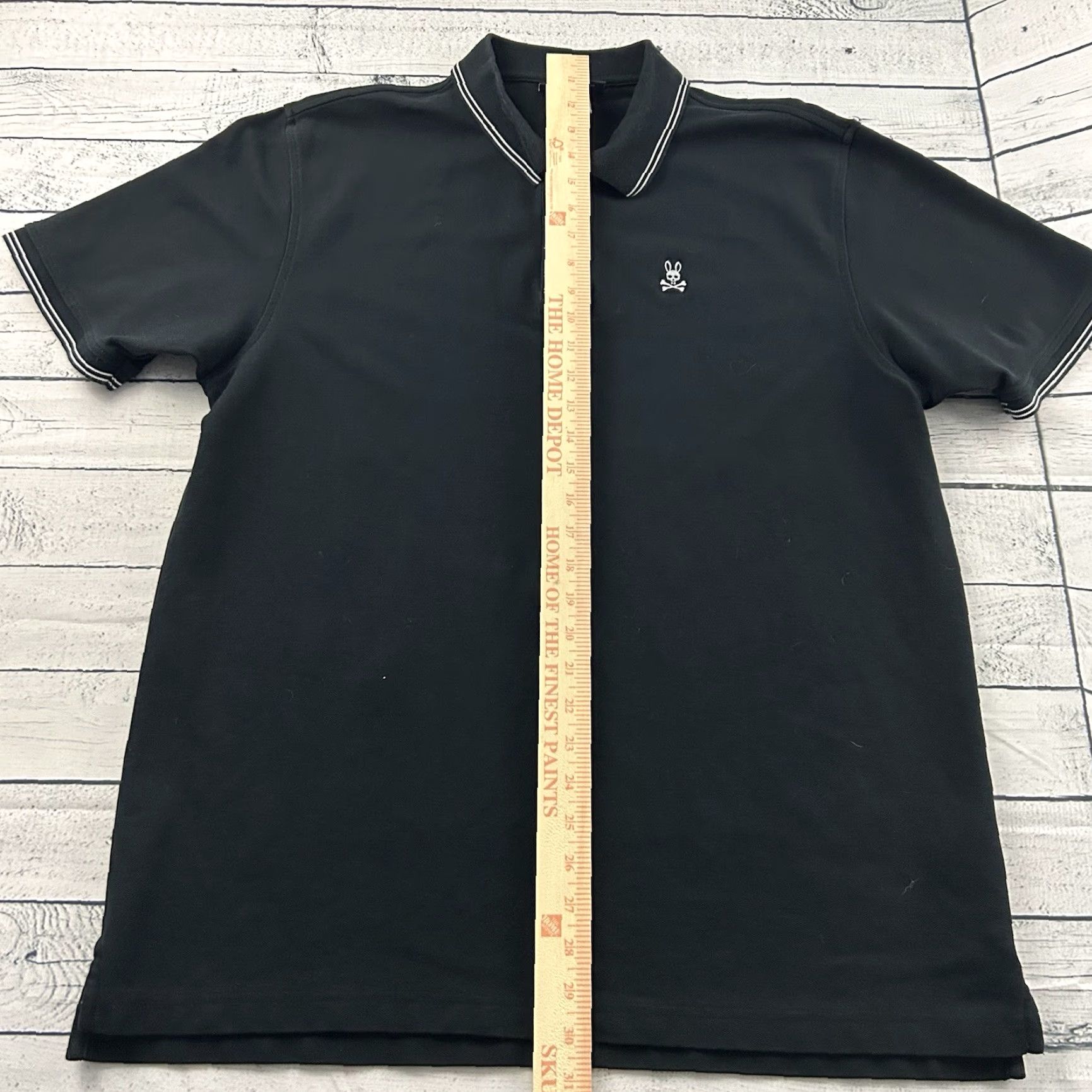 Psycho Bunny Psycho Bunny Short Sleeve Button-Up Polo Shirt Men's 8 Black Size US M / EU 48-50 / 2 - 4 Thumbnail