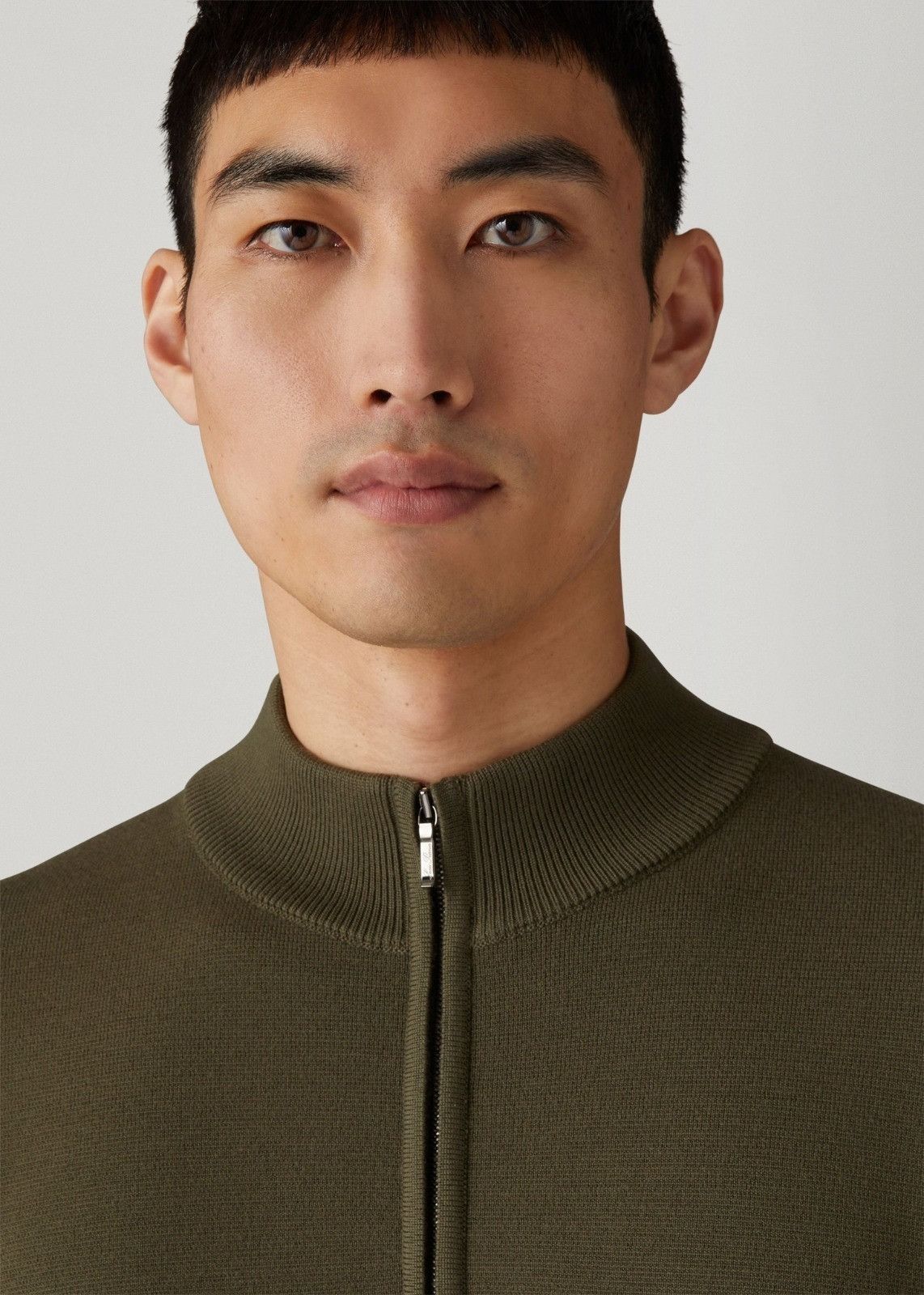 Loro Piana o1srvl11e1024 Mezzocollo Sweater in Olive Green Size US S / EU 44-46 / 1 - 5 Thumbnail