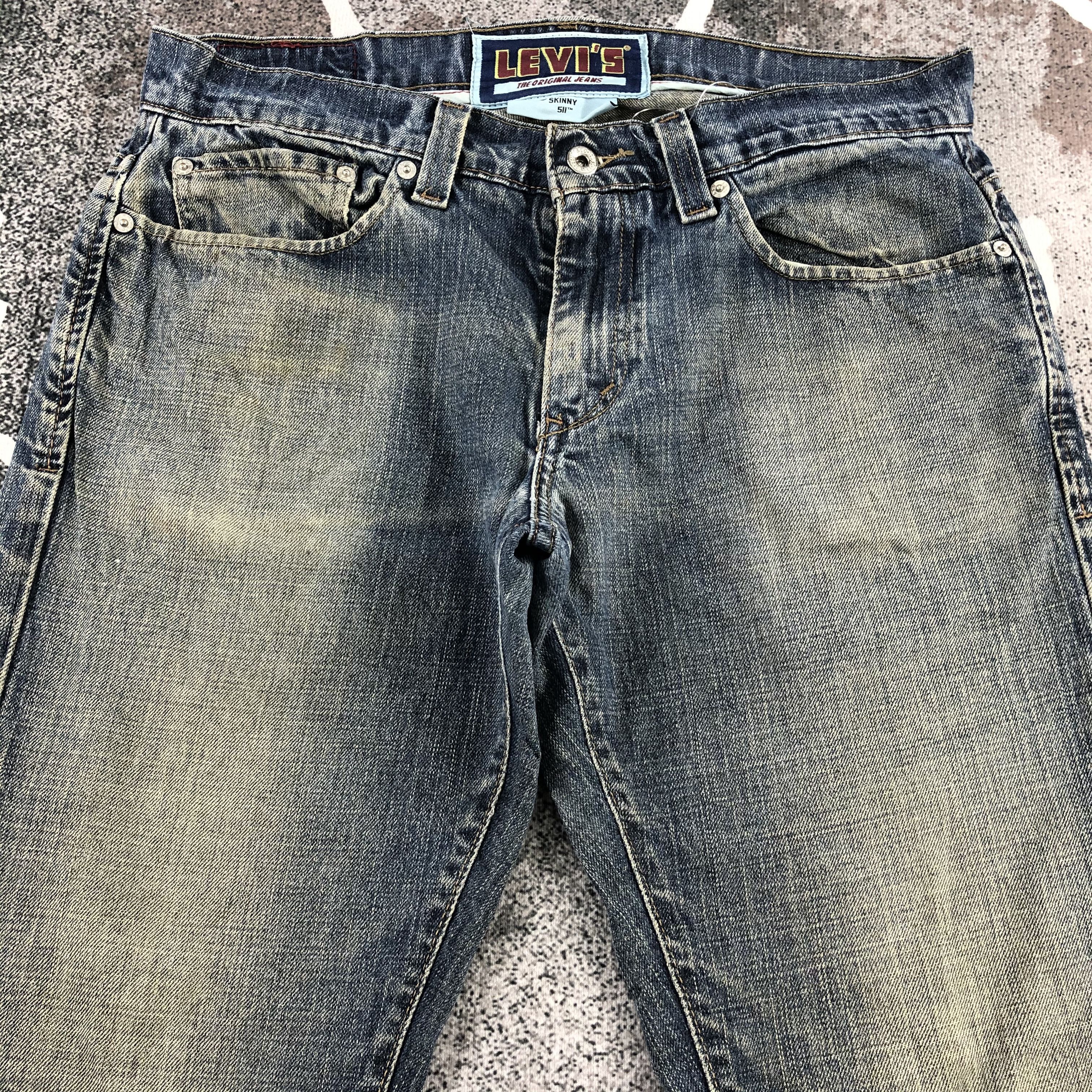 Levi's Vintage Levis 511 Jeans Distress Denim KJ989 Size US 34 / EU 50 - 3 Thumbnail