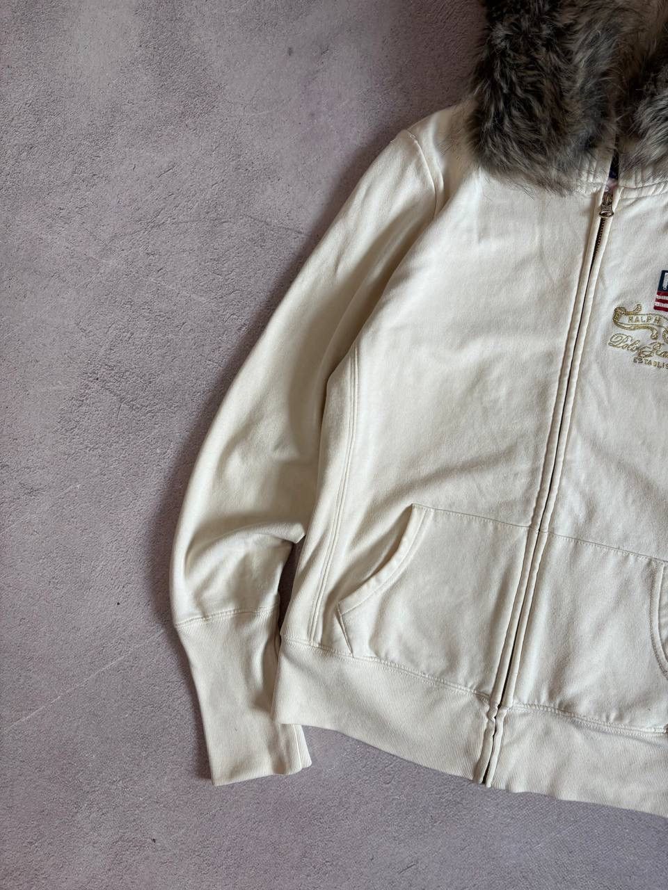 Polo Ralph Lauren × Vintage Vintage Polo Ralph Lauren distressed mohair hoodie Size S / US 4 / IT 40 - 3 Thumbnail