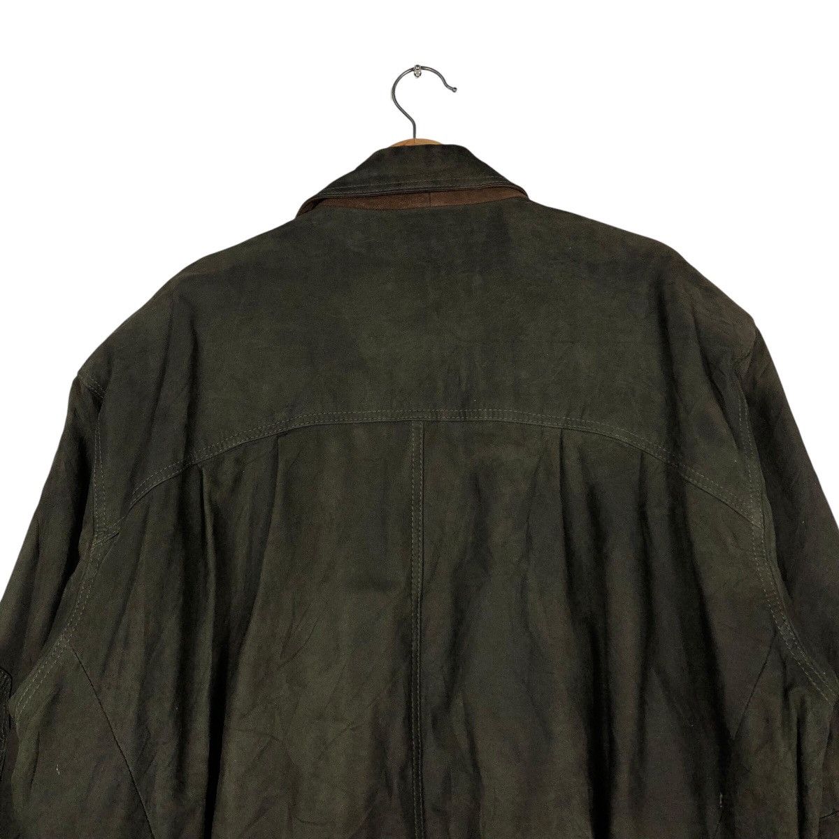 Japanese Brand × Vintage 📌Vintage Biker Bomber Leather Jacket Blanket Issey Miyake Size US L / EU 52-54 / 3 - 10 Thumbnail
