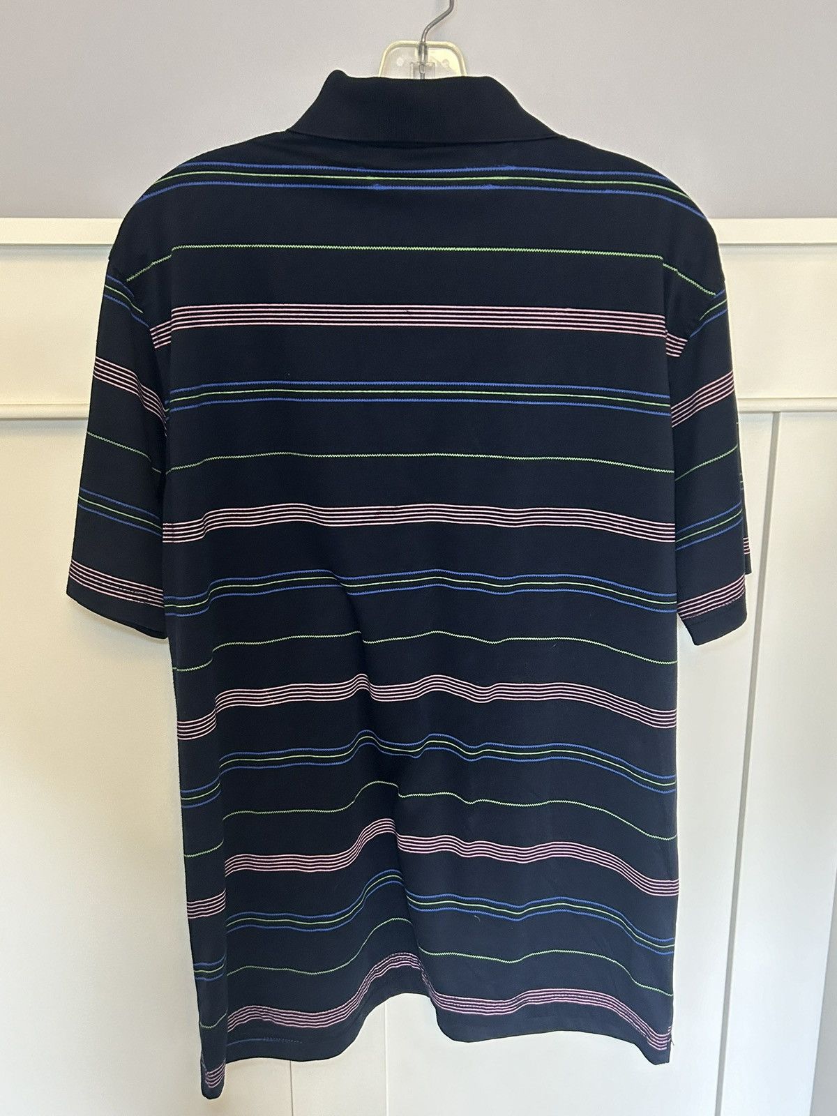 Lacoste Vintage Lacoste striped polo Size US XL / EU 56 / 4 - 2 Thumbnail