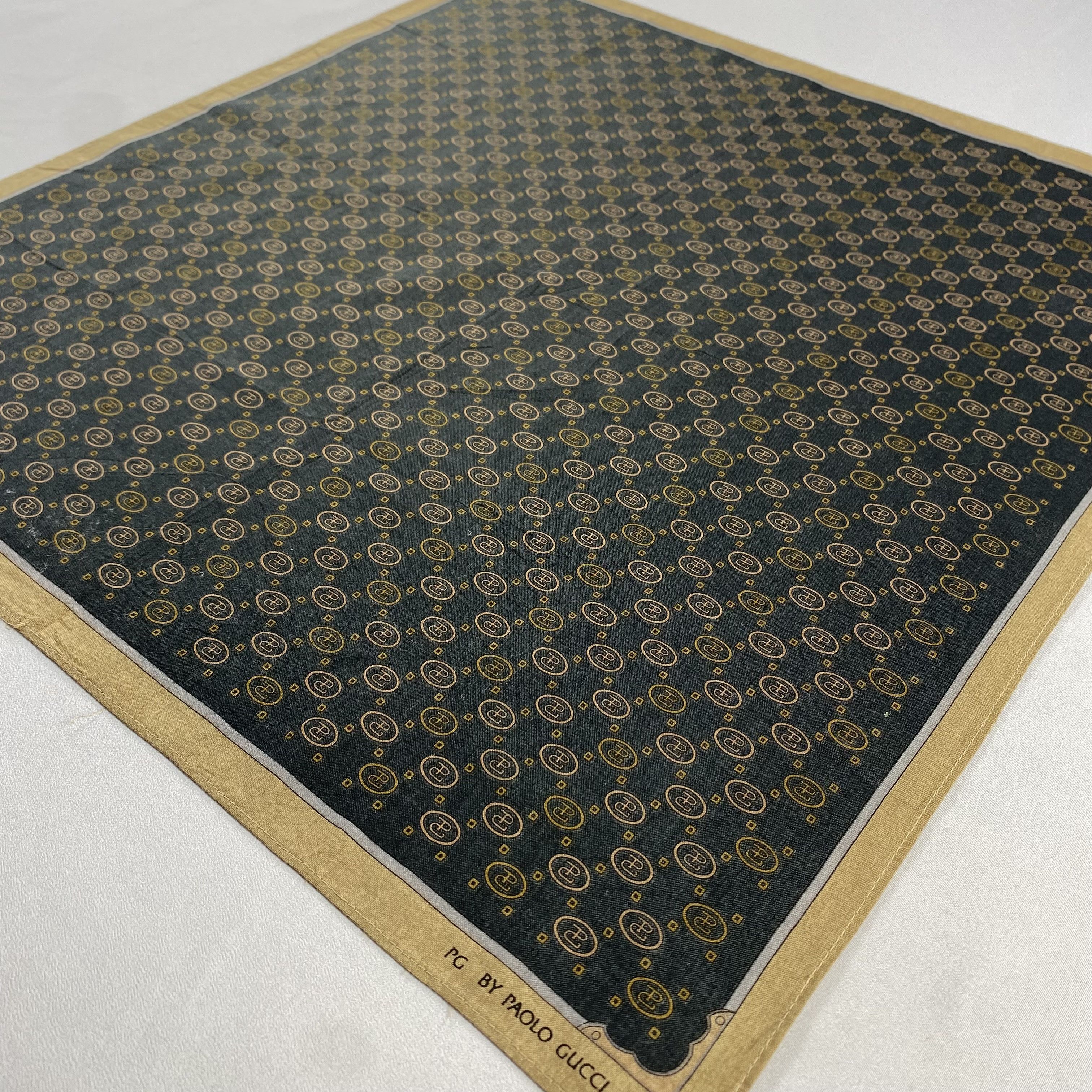 Paolo Gucci × Vintage Paolo Gucci Handkerchief / Neckerchief / Bandana-P1708 Size ONE SIZE - 2 Thumbnail