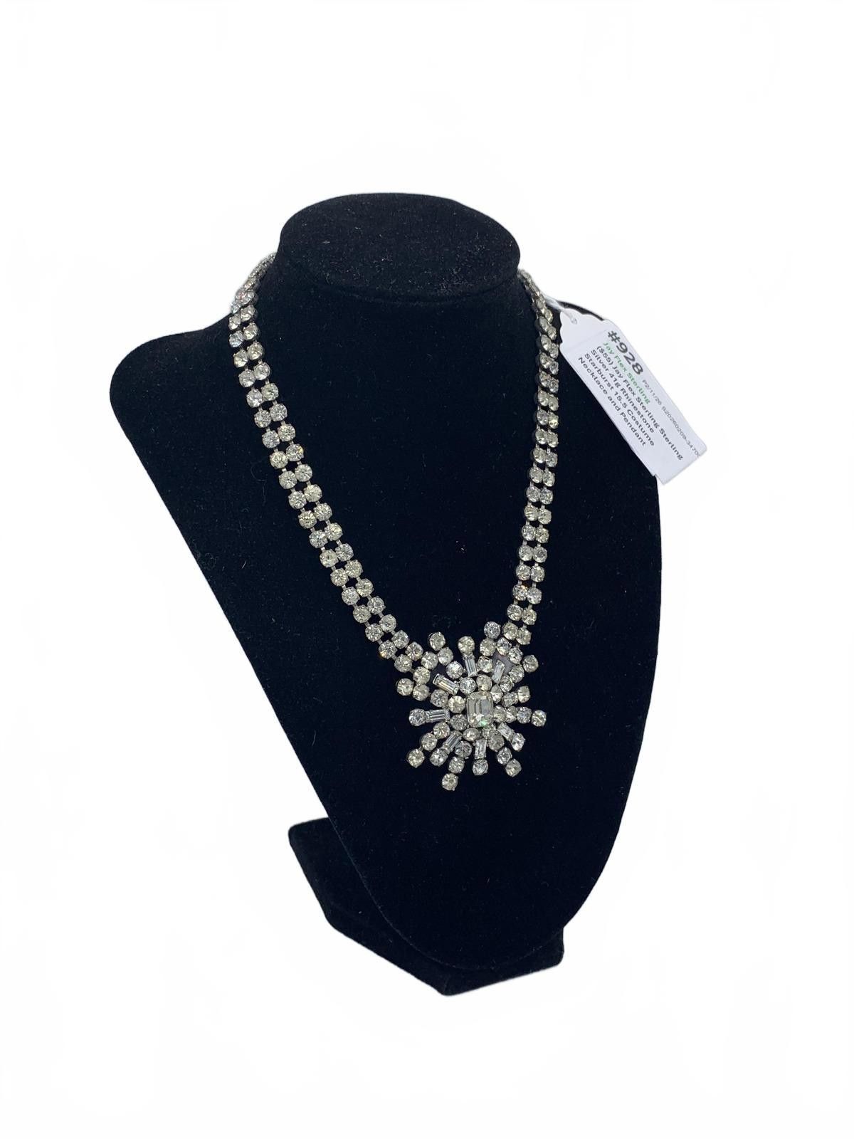 Other Jay Flex Sterling Silver Rhinestone Starburst Necklace Size ONE SIZE - 3 Thumbnail