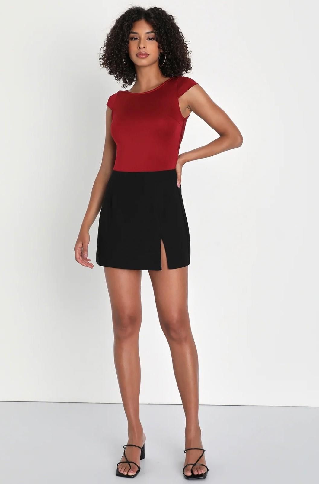 Lulus LULUS High-Rise Skirt in Black (SMALL) Size 28" / US 6 / IT 42 - 3 Thumbnail