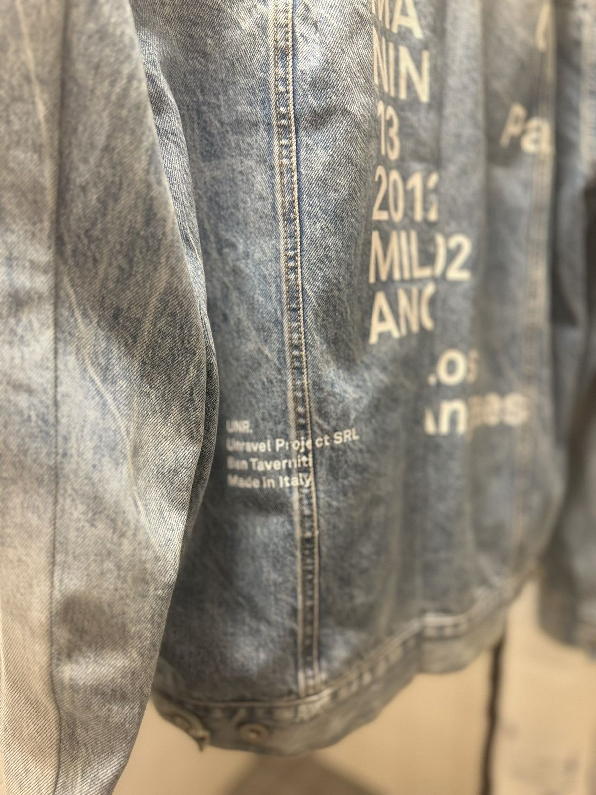 Ben Taverniti Unravel Project Assymetric Denim Jacket Size US XL / EU 56 / 4 - 6 Thumbnail