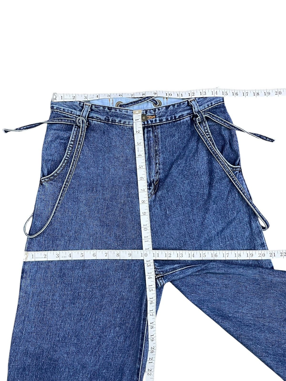 Edwin Vtg SOMETHING French Nouveau × Freak's Store Lace-Up Baggy Size 28" / US 6 / IT 42 - 11 Thumbnail