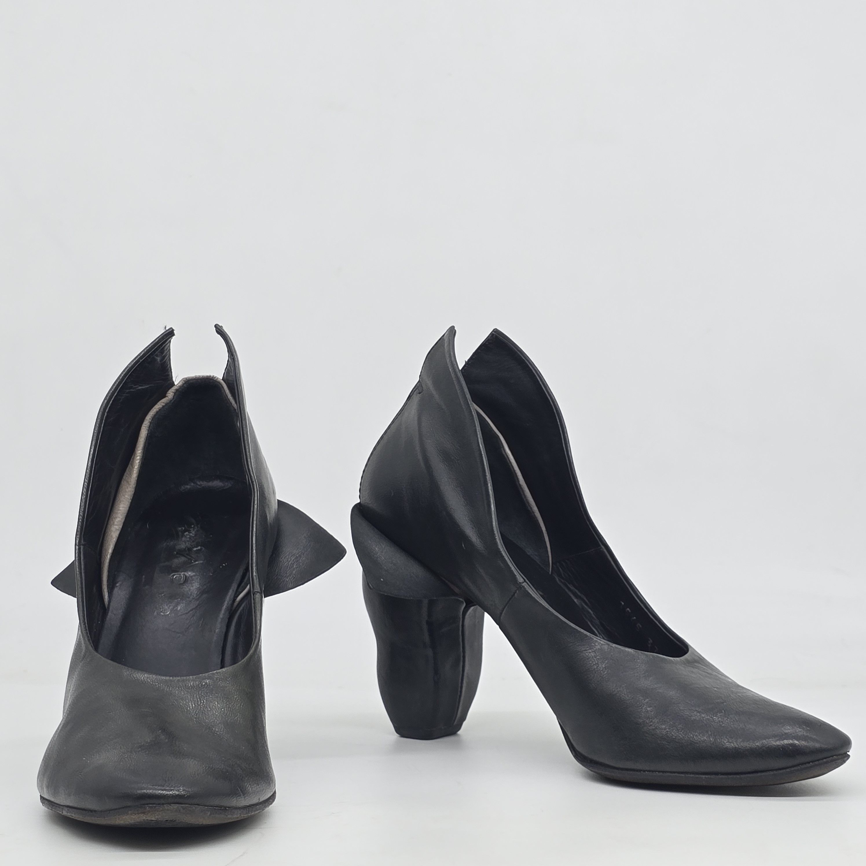 Marsell Marsell - Winged Block Heel Pumps Size US 7.5 / IT 37.5 - 2 Thumbnail