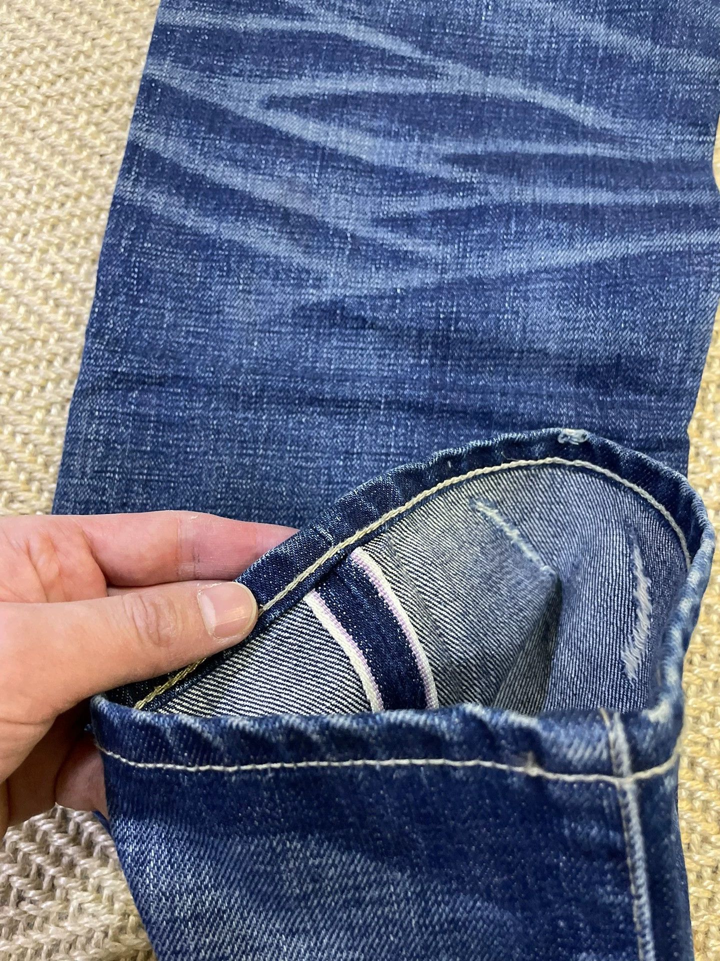 Neighborhood NEIGHBORHOOD 06EX Narrow L Jeans Washed Knife Cut Size US 34 / EU 50 - 6 Thumbnail
