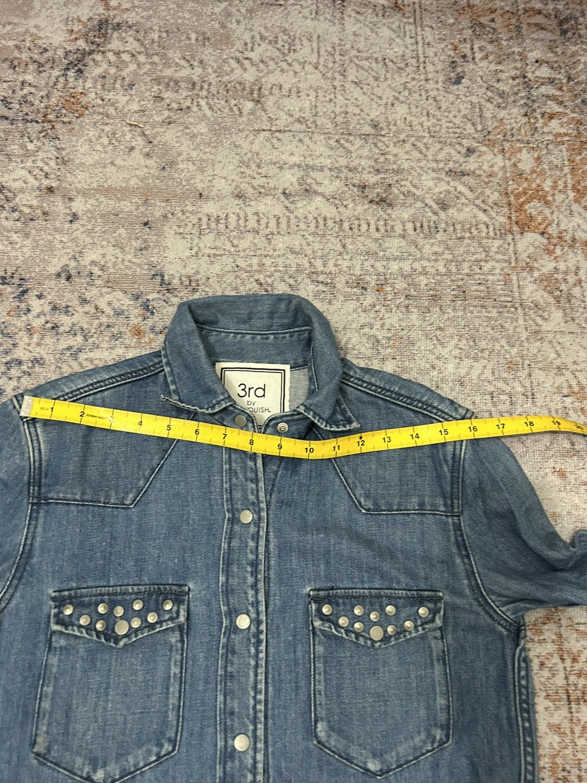 Japanese Brand 3rd By Vanquish Studded Button Shirt Size US S / EU 44-46 / 1 - 10 Thumbnail