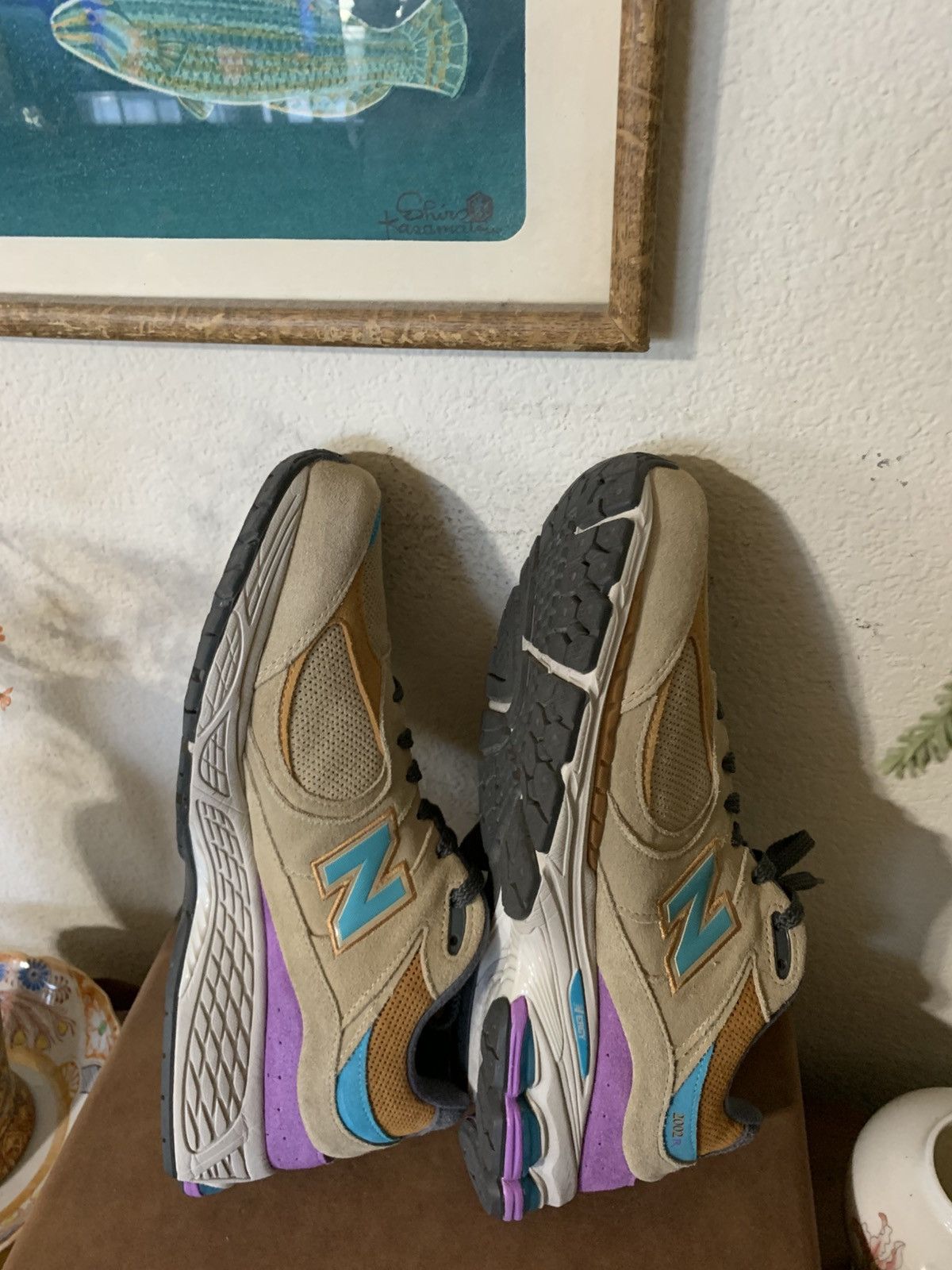 J.Crew × New Balance J Crew x New Balance 2002R sneakers Rain cloud/prism purple Size US 13 / EU 46 - 13 Thumbnail