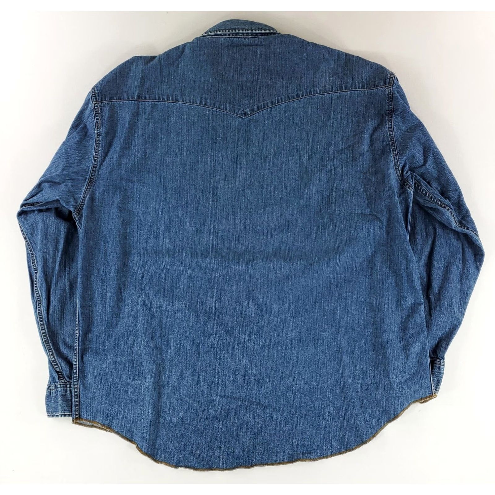 Gap VINTAGE Gap Shirt XL Mens Long Sleeve Denim Pearl Snap Blue 90s Western Button-Up Size US XL / EU 56 / 4 - 5 Thumbnail