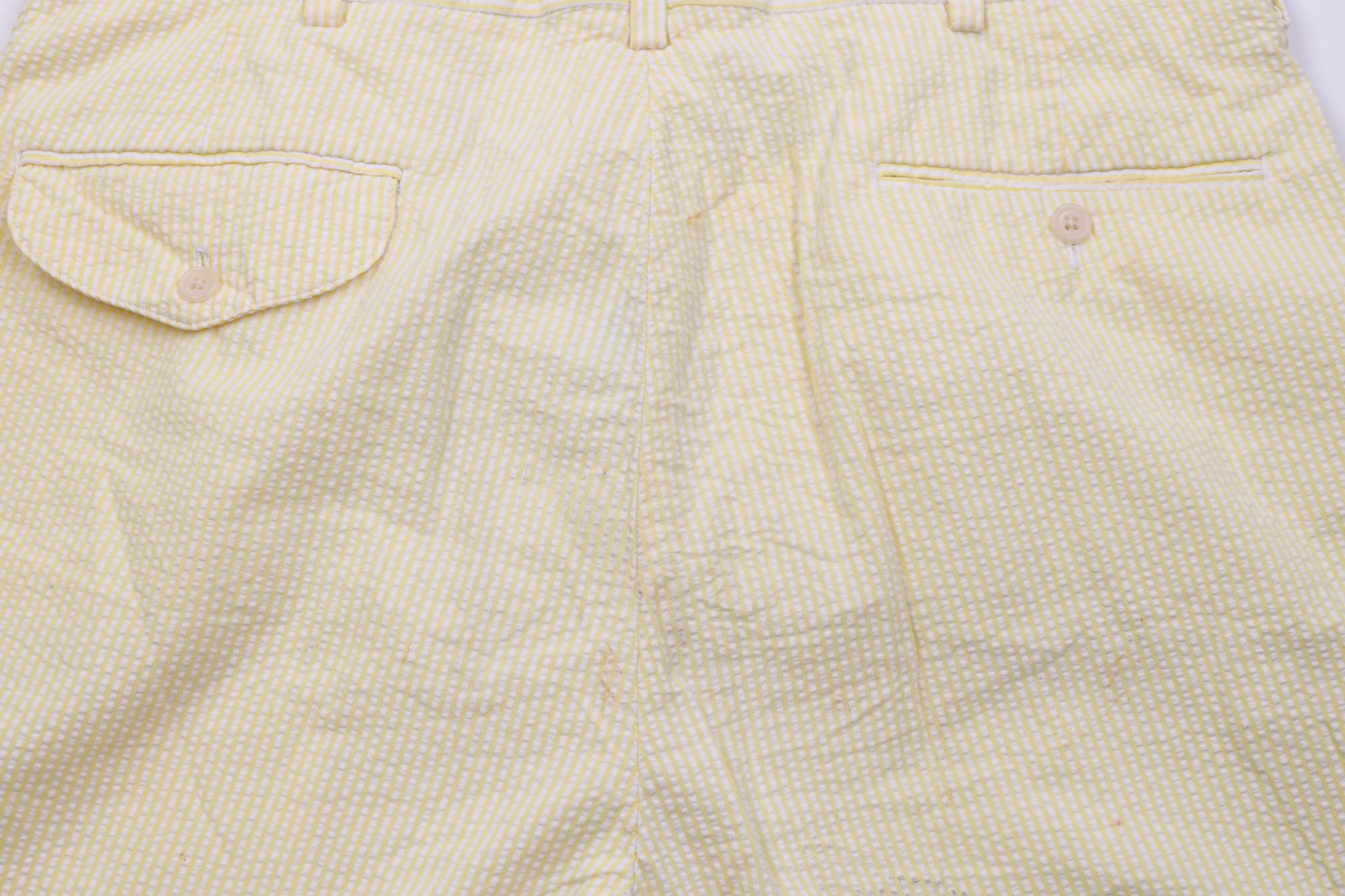 Ralph Lauren Vintage 90s Polo Golf Ralph Lauren Seersucker Chino Shorts Size US 34 / EU 50 - 10 Thumbnail