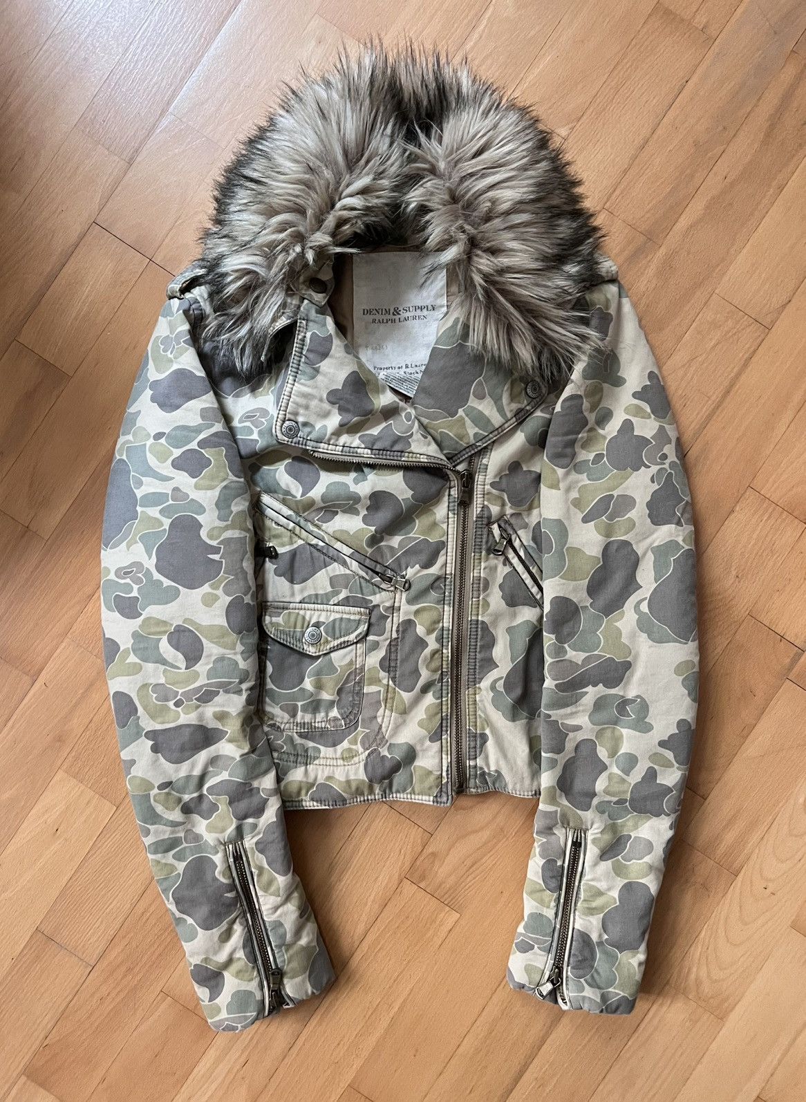 Ralph Lauren Ralph Lauren Denim & Supply biker jacket with faux fur Size S / US 4 / IT 40 - 1 Thumbnail
