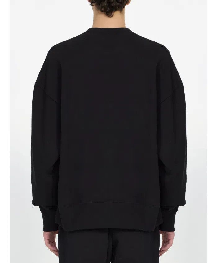 Palm Angels o1s22i1n1224 Milan Crewneck Sweatshirt in Black Size US XL / EU 56 / 4 - 3 Thumbnail
